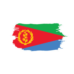 Eritrea flag, vector illustration