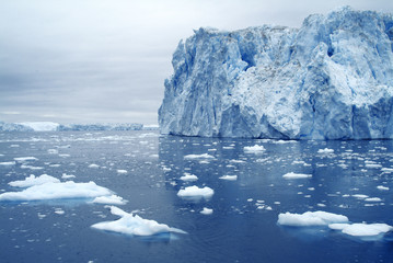 Very large iceberg off the coast of western Greeland