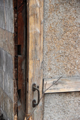 Old wooden door