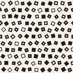 Seamless chaotic patterns. Randomly scattered geometric shapes. Abstract retro background design