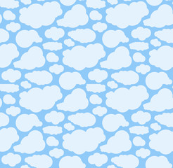 Clouds seamless pattern