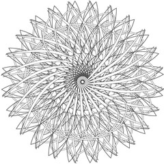 High end adult coloring page