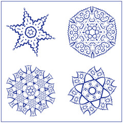 Vector Set of Abstract Sacred Geometry Symbols.