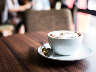 A cup of hot chocolate