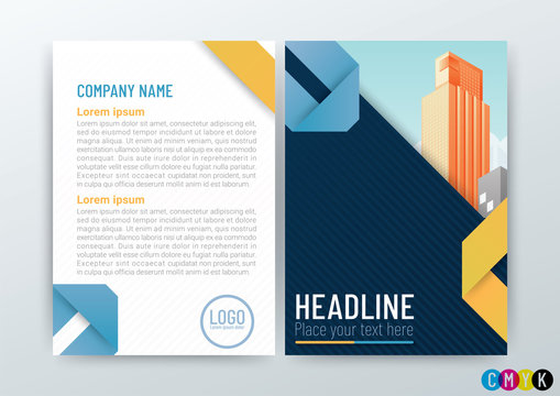 Abstract modern Business Background Design, Brochure Template, Flyer Layout, Annual Report, leaflet, in A4 size-Vector Illustration