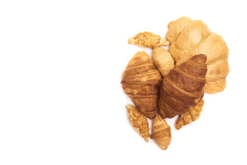 freshly baked tasty croissants