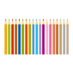 Colour pencils vector illustration