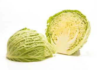  Cabbage isolated on white background