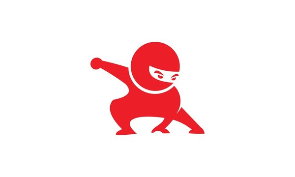 Ninja Kids Character Logo