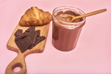 freshly baked tasty croissants