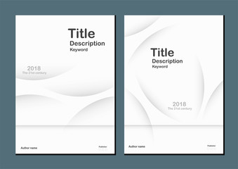 White modern abstract background with text space for web banner, cover design, brochure, book and presentation.