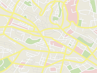 Vector city map. Simple map design.