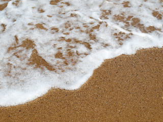Ocean wave on the beaches