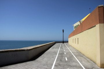 Quay in the city of Cadiz, standing on the Atlantic coast.