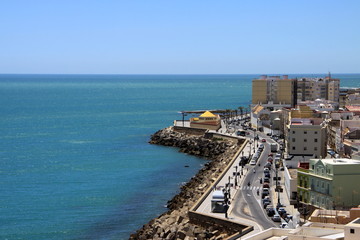 Quay in the city of Cadiz, standing on the Atlantic coast.