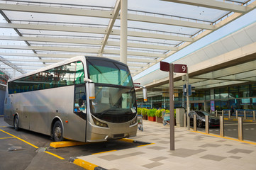 Bus airport terminal. Singapore - 195994162