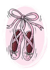Ballet shoes doodle