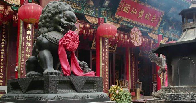 Wong Tai Sin temple in Hong Kong city