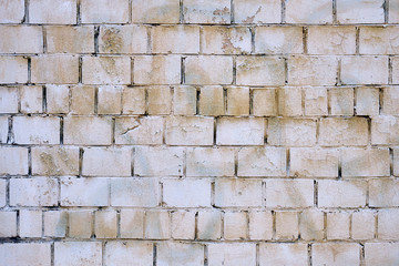 Old brick shabby wall