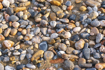 Gravel on the sea shore