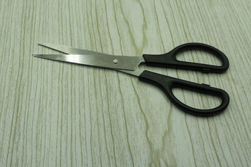 Scissors hand-operated cutting instruments. Scissors for cutting paper and thin materials, object is isolated on white background with clipping paths .