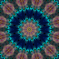 Fototapeta premium abstrakt fraktal mandala illustration