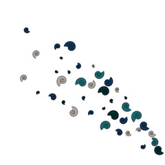 Vector Confetti Background Pattern. Element of design. Color spirals on a white background