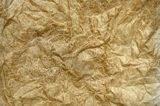 Crumpled greasy old paper texture