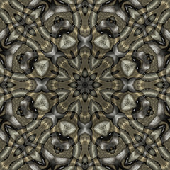 abstrakt fraktal oktagonal mandala