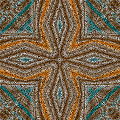 Abstrakcjonistyczna fractal płytki ilustracja bezszwowa - 196000336