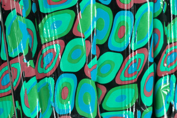 Background made with scattered color gel balls .