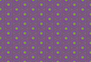 Pattern magical circle swirl green purple gradient colors bright canvas