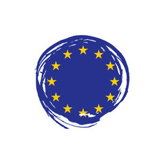 European union flag, vector illustration