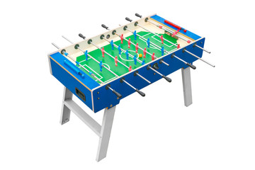Football table on a white background. Isolated