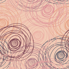 Fototapeta na wymiar Abstract doodles seamless pattern