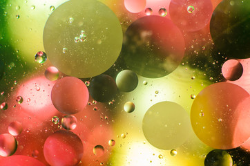 Fototapeta na wymiar Background of bright colored circles, a close-up shot