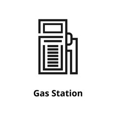 Gas Station Line Icon