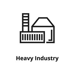 Heavy industry Line Icon