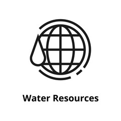 Water resources Line Icon
