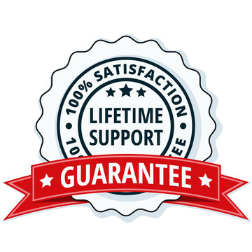 Lifetime Support Guarantee Label Illustration