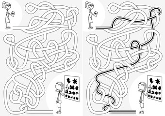 Fototapeta premium Eye doctor maze