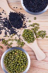 Mung bean and black sesame