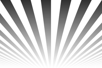 Glow shine striped abstract background. Similar to retro poster. Black and white lines pattern