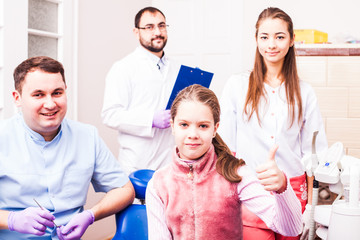 Fototapeta premium Teenager at the dental clinic