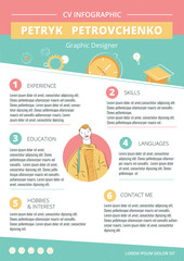 cv creative infographic template