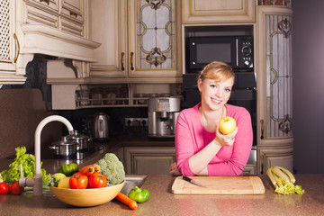 Woman in the kitchen