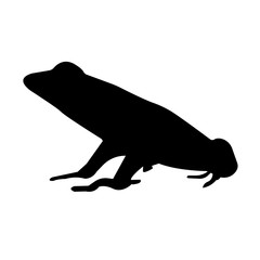 black frog silhouette images on white background