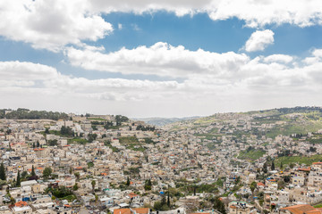 Fototapeta na wymiar panorama of Silwan Jerusalem, Israel