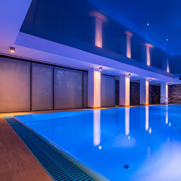Modern indoor swimming pool
