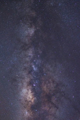 Clearly milky way galaxy with stars and space dust in the universe
